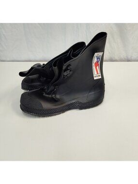 Servus Overboots Rain Galoshes 3 Buckle Size Small Fits Over 5.5 - 7 Shoes USA